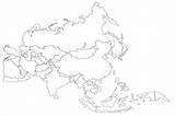 Asia Coloring Map Themed Touch Pages sketch template