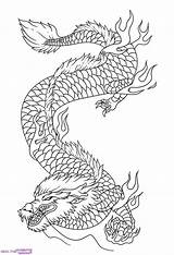 Japanese Coloring Dragon Drawing Pages Getcolorings Printable Shocking Getdrawings Color Print sketch template