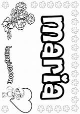 Maria Coloring Pages Name Hellokids Color Printable Print Names Girls Girly Mandala Letter sketch template