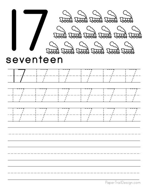 number tracing worksheets paper trail design   letter