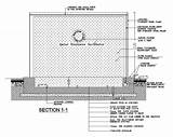 Fountain Section Dwg Autocad Cadbull sketch template