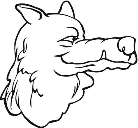 cartoon wolfs head wolf coloring pages clipart  clipart