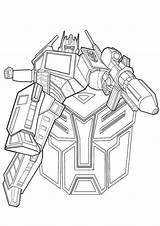 Transformers Coloring Transformer Pages Optimus Prime Drawing Color Easy Kids Face Print Printable Awesome Movie Sheets Cartoon Fight sketch template