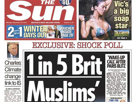 sun forced  admit    british muslims story  significantly