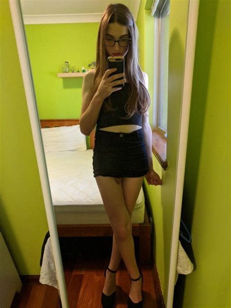 Short Skirt No Panties Nice Selfie R Shemalesparadise