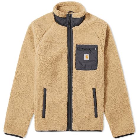 carhartt wip prentis fleece jacket dusty hamilton brown  sg