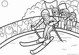 Skiing Coloring Pages Print sketch template