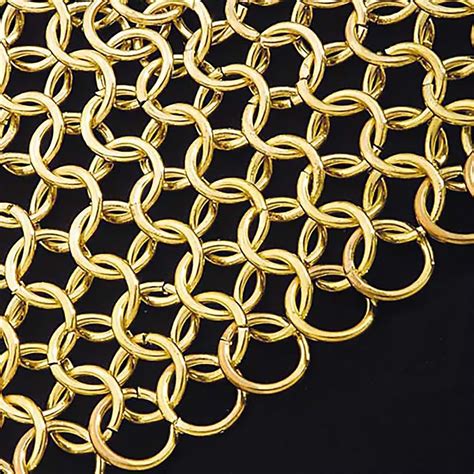 plated brass chain mail armor coif museumreplicascom