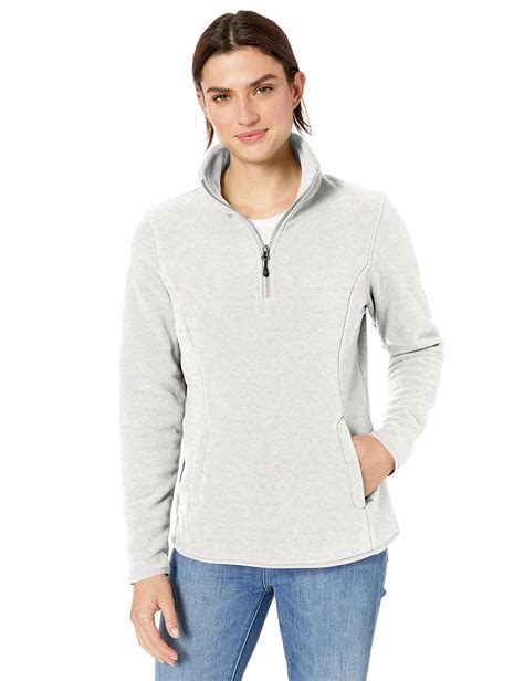 amazon essentials quarter zip polar fleece pullover jacket