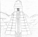 Tikal Mayan Kera sketch template
