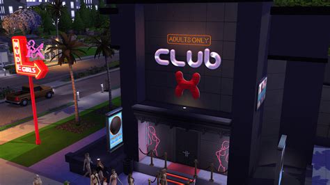 lusty strip club  cc nsfw houses  lots  sims