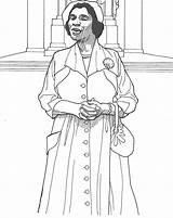 Coloring Pages Rosa Parks History Month Tubman Harriet Women Truth Sojourner African American Printable Color Walker Woman Madam Cj Famous sketch template