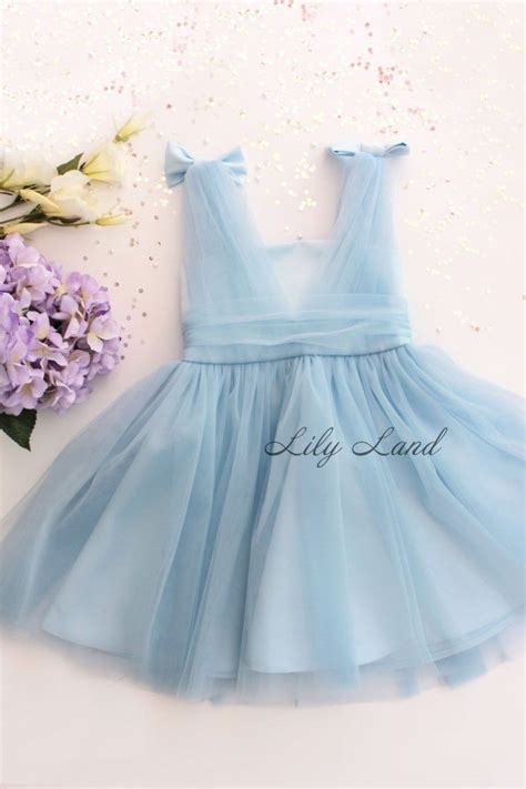 blue baby girl dress stunning tulle infant dress toddler etsy toddler flower girl dresses