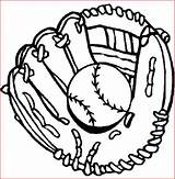 Baseball Coloring Glove Pages Drawing Gloves Clipart Mitt Drawings Softball Printable Sheets Kids Color Clip Cliparts Sports Ball Colouring Print sketch template