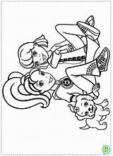 Polly Pocket Coloring Library sketch template