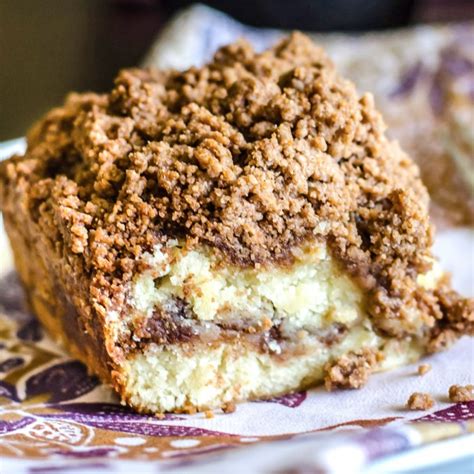 cinnamon coffee cake  streusel crumb topping    gourmet