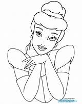 Coloring Cinderela Disneyclips Princesas Rusty Colorironline Adored sketch template