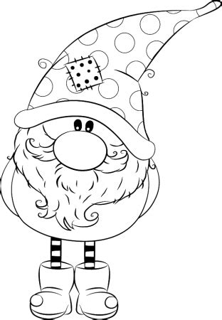 gnome coloring pages coloringrocks christmas gnome christmas