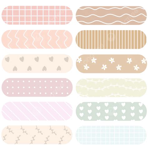aesthetic washi tape png image sticker pack cute aesthetic soft