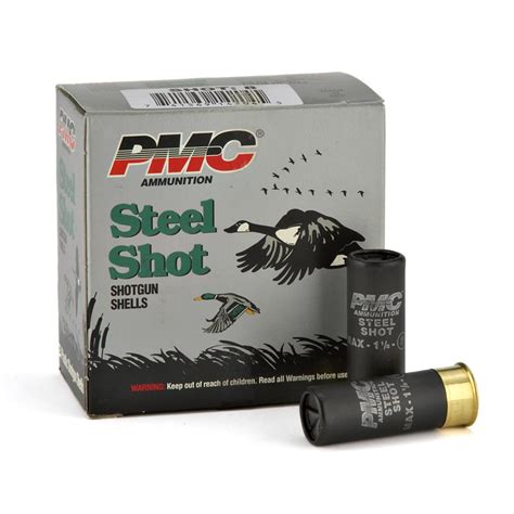 Pmc® Steel Shot 12 Ga 2 3 4 1 1 8 Oz Ammo 25 Rds 112049 At