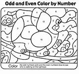 Odd Even Worksheet Number Worksheets Coloring Pages Numbers Color School Printable sketch template