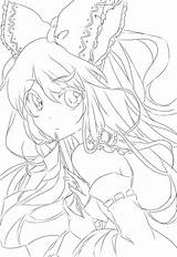 Reimu Lineart Hakurei Deviantart Anime Choose Board Draw Scarlet Flandre sketch template
