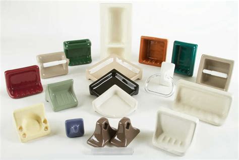 ceramic bathroom soap dishes  accessories  items  colors