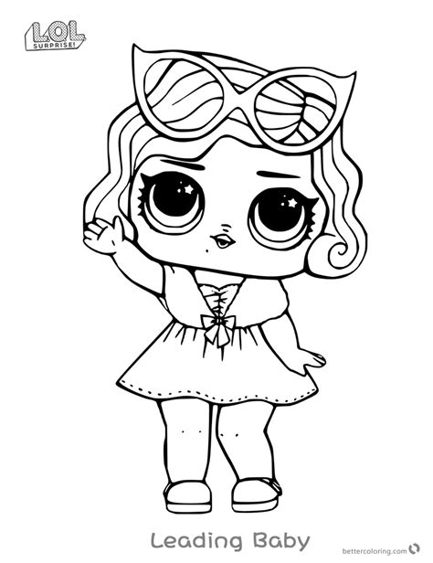 leading baby  lol surprise doll coloring pages  printable