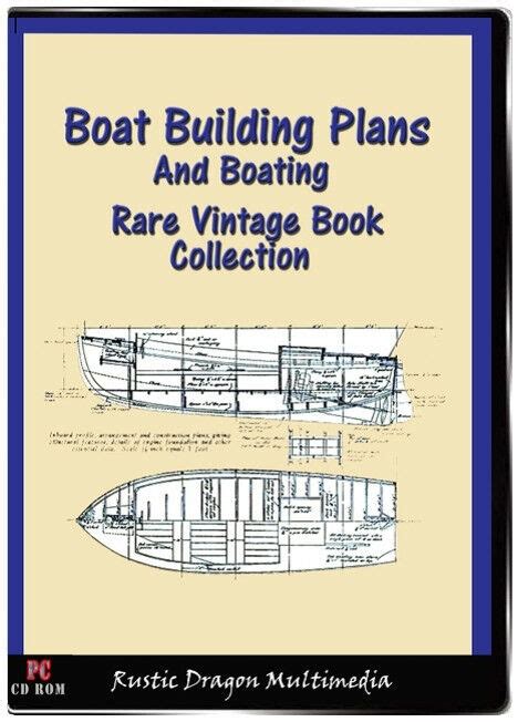 boat building plans and boating 10 vintage books on cd