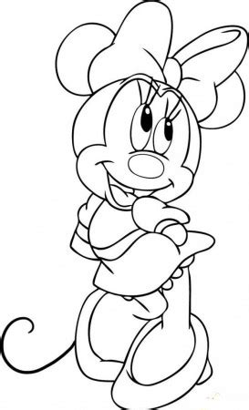 minnie mouse  printable coloring pages coloringpagesfun