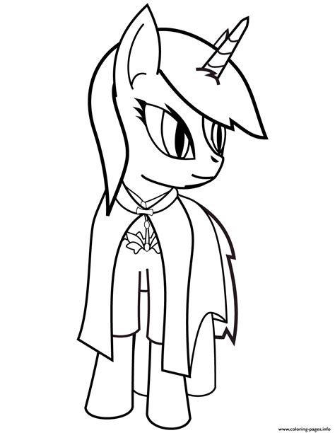 cute pony unicorn coloring page printable