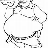 Fat Coloring Pages Man Albert Boy Drawing Big Stupid Burger Bring Getdrawings Netart Color sketch template