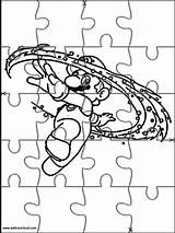 Mario Websincloud Niños Rompecabezas Jigsaw sketch template