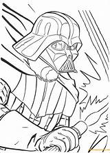 Darth Pages Vader Portrait Coloring Wars Star Color Cartoons Kids sketch template