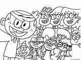 Loud House Coloring Pages Printable Kids Cartoon Sheets Colouring Print Color Sheet Lineart Christmas Books Lincoln Book Popular Google sketch template
