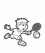 Tennis Coloring Pages Printable Player Sports Play Drawing Kids Color Court Sport Sheets Board Getdrawings Book Results Racket Getcolorings Choose sketch template