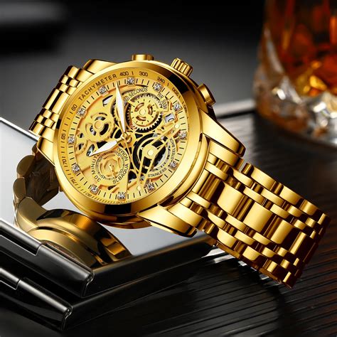 reloj  hombre de lujo pulsera en acero inoxidable cronografo