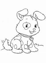 Strawberry Coloring Pages Shortcake Puppy sketch template