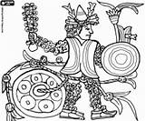 Ritual Aztec Warrior Coloring Pages Aztecs Designlooter Empire 69kb 250px sketch template