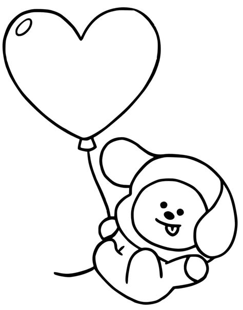 funny chimmy bt coloring page  printable coloring pages  kids