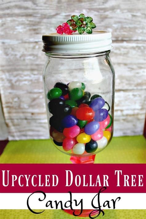 dollar tree crafts diy upcycled candy jar