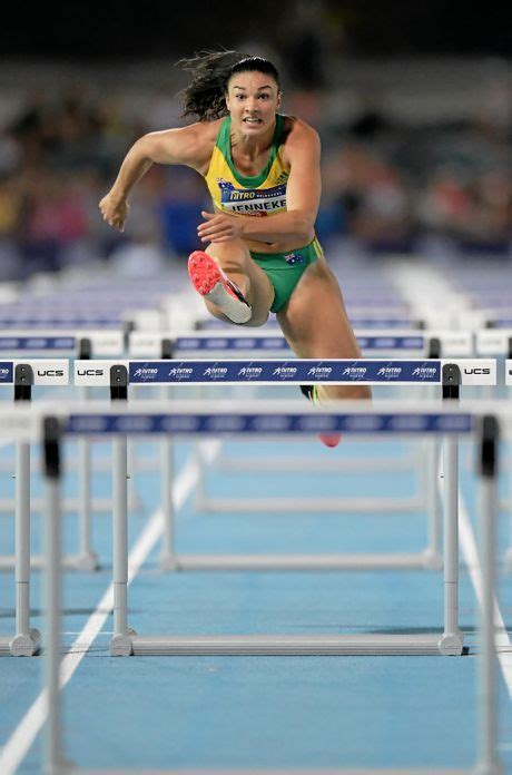 michelle jenneke of australia on her way to winning the women s 100m