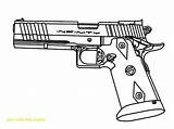 Gun Coloring Pages Duty Pistol Call Nerf Print Printable Drawing Water Guns Revolver Rifle Color Hand Colt Holding Getdrawings Getcolorings sketch template