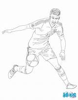 Coloring Pages Suarez Soccer Iniesta Players Popular sketch template