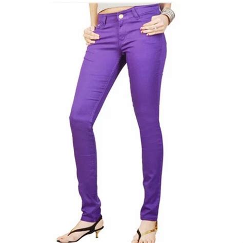 Purple Skinny Ladies Jeans Waist Size 38 And 40 Inches At Rs 500