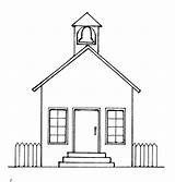 School House Clipart Schoolhouse Outline Building Clip Silhouette Cliparts Border Coloring Room College Pioneer Drawing Library Draw Wikiclipart Colorings Kids sketch template