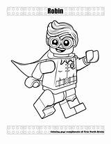 Coloring Lego Pages Robin Batman Comments sketch template