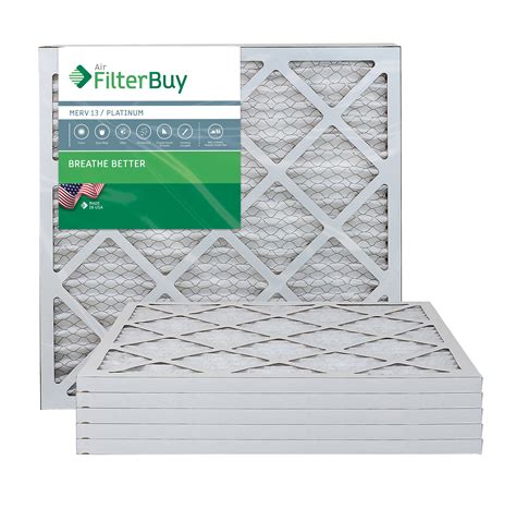 filterbuy xx merv  pleated ac furnace air filter pack   filters xx platinum