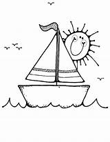 Coloring Boat Pages Kids Sailboat Colouring Transportation Boats Printable Color Yacht Cliparts Sheets Sail Popular Cartoon Library Clipart Choose Board sketch template