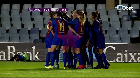 fc twente vrouwen  champions league onderuit bij fc barcelona youtube
